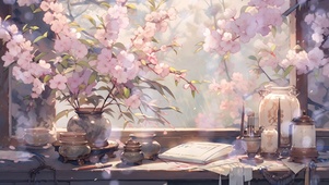 窗台花瓶