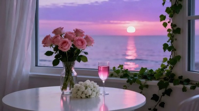 唯美夕阳梦幻壁纸（4K）