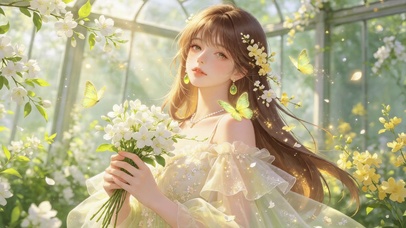 花园美女高清4k
