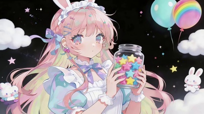 可爱小星星女孩