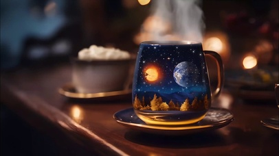 咖啡杯内的宇宙