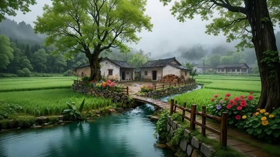 唯美小桥流水人家