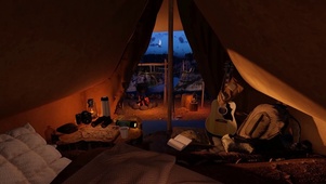 雨夜帐篷