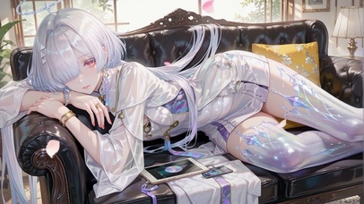 午后沙发少女莫宁