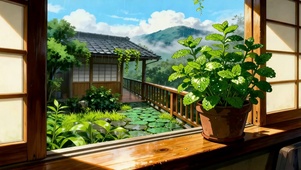 雨前庭园