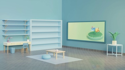 3D蓝色主题电脑桌面