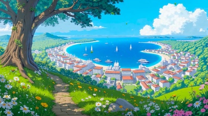 治愈海边小镇
