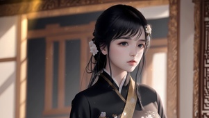 4k古风温婉少女