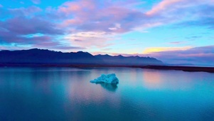4K 冰岛彩色天空