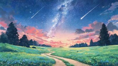 星空草原小路