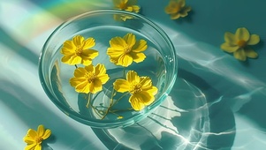 碗中浮花