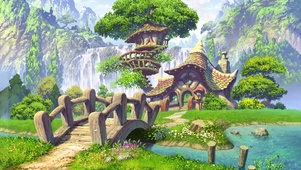 小桥流水树屋