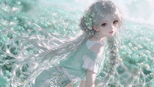 花海薄荷系甜美少女