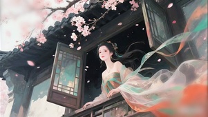 古风动漫少女-掩映芳华