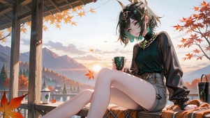 秋日热饮-奈芙尔