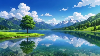 湖山独树