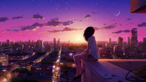 天台夕阳
