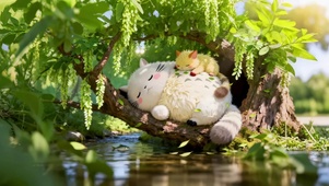 绿叶丛中午休