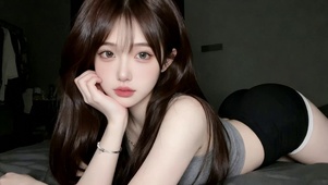 温柔系卧室美女