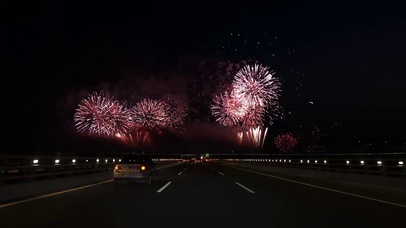 对着烟花祝福您