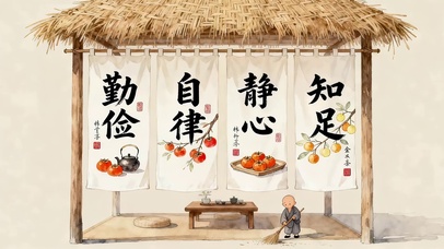 勤俭 自律 静心 知足