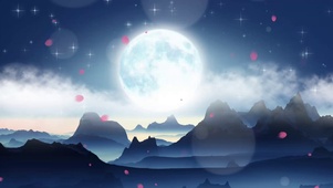 月下西山
