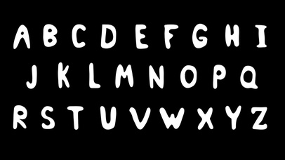 创意手绘涂鸦数字字母