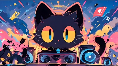 黑猫(动物动态壁纸) - 动态壁纸下载 - 元气壁纸