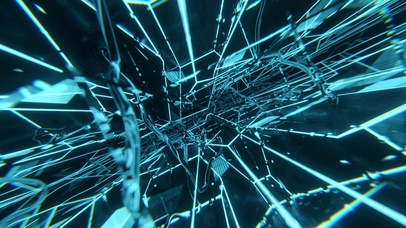 4K蓝色炫光通道