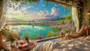 晨光呢喃·花漾湖畔