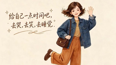 给自己一点时间去哭去笑