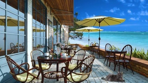 海滩咖啡厅