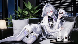 夜城银发少女.莫宁