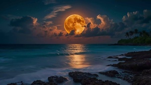 海边唯美夜晚