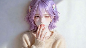 甜美短发姐姐