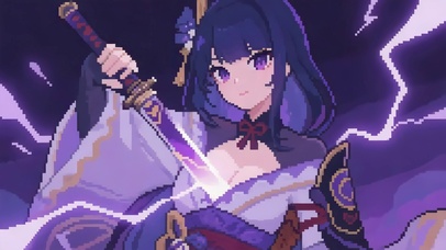 像素动画-拔刀雷电将军