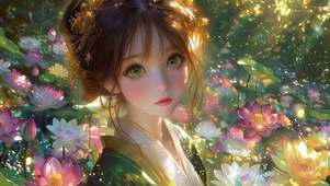 荷花仙子壁纸