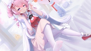 可爱樱花少女