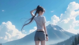 女神背影