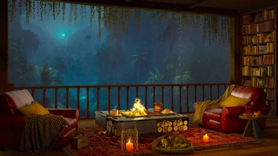 雨夜放松深山小屋