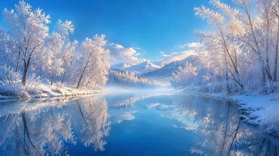 清透雪景