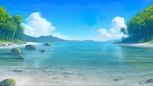 清新纯净热带海面