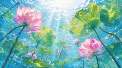 水下荷花