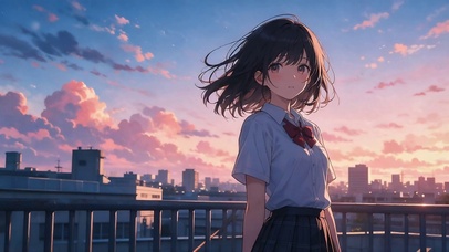 天台少女