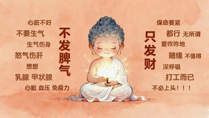 不发脾气只发财