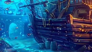 海底世界带鱼屏