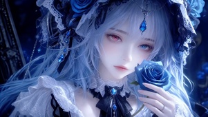 暗夜蓝玫美少女