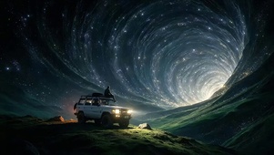 漩涡银河星空