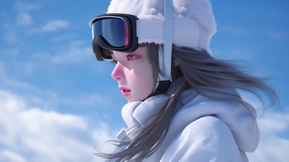 清纯可爱治愈长发美少女