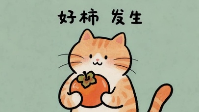 可爱猫咪好柿发生